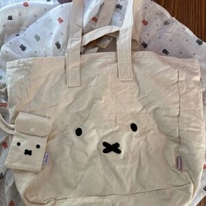 Miffy XL tote bag and phone pouch. BNWT